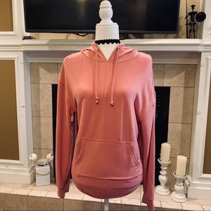 Poof Pink Open Back & Sides Hoodie